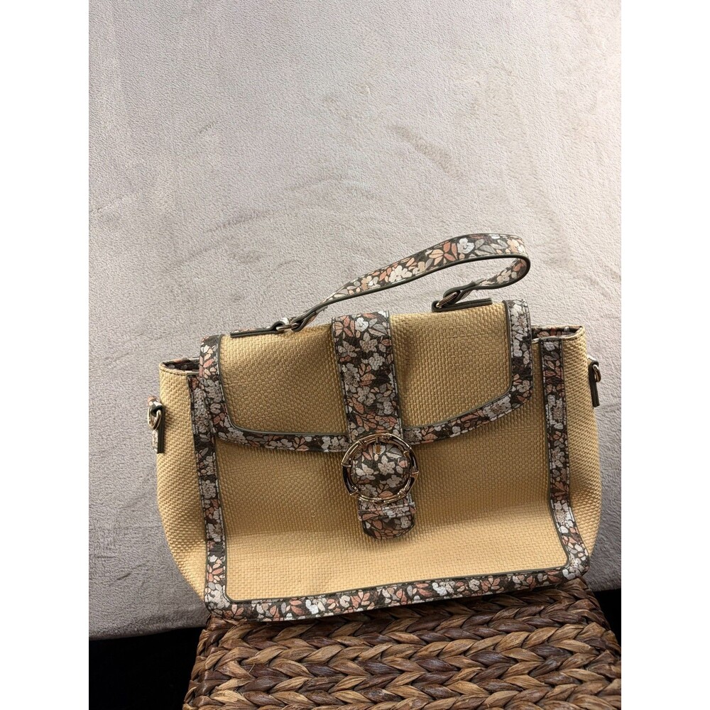 Cato Bag Paper Body With pu trim Floral